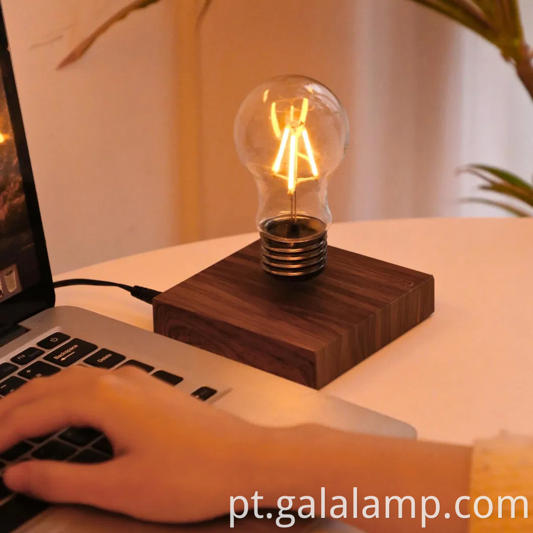 Lâmpada de levitação magnética - rotação de 360 °, lâmpada de mesa, luzes noturnas, controle de toque